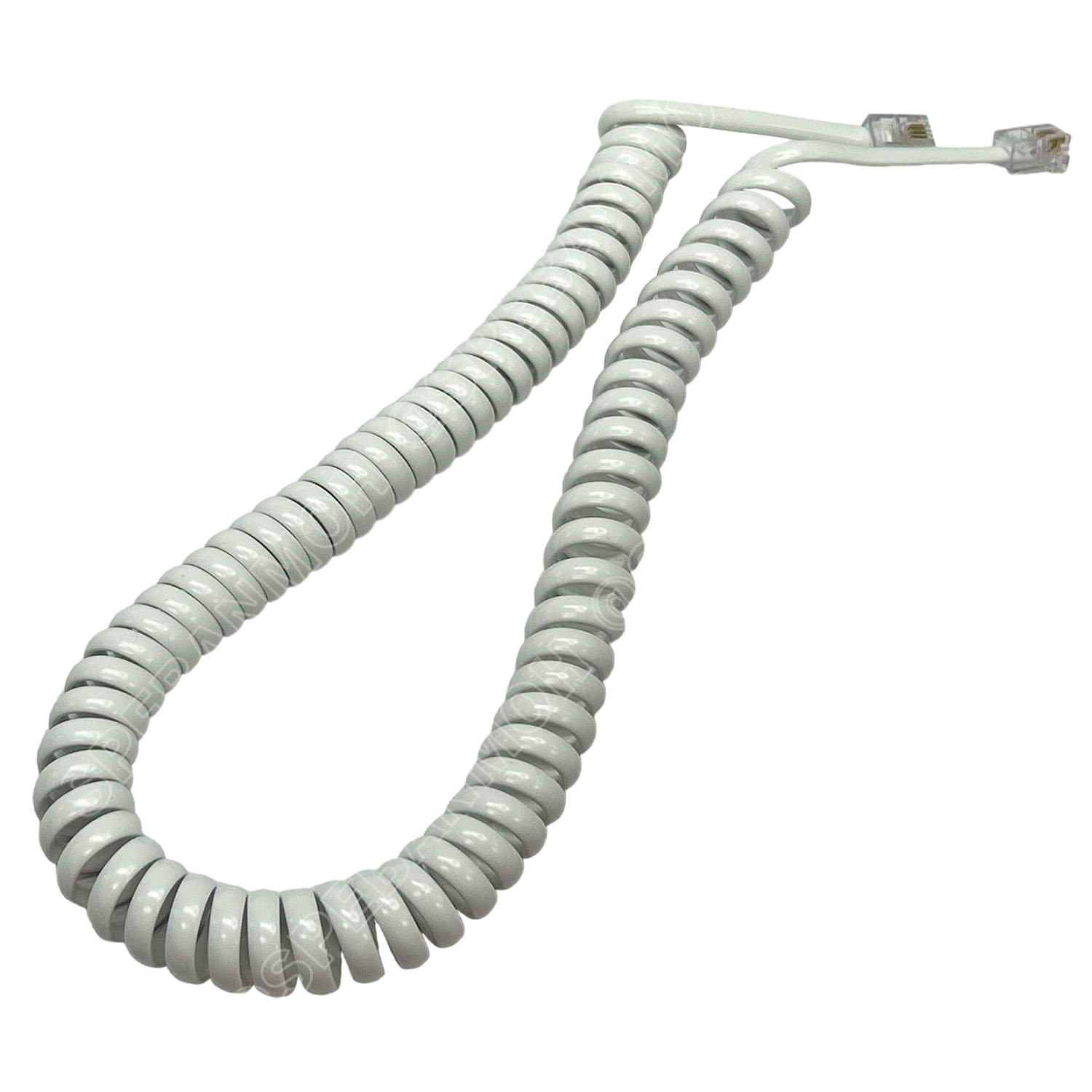 [ 1เส้น ] RJ11-4P4C สายโทรศัพท์ แบบขดสปรืง 4P ยืดได้ยาว 3เมตร RJ11 4P4C สำเร็จรูปพร้อมใช้งาน Spring Telephone Extension Cable RJ11 4P 4C ใช้ในการเชื่อมต่อ โทรศัพท์ เครื่อง แฟกซ์ โทรสาร โมเด็ม Adsl สายโทรศัพท์บ้าน 2C 4C