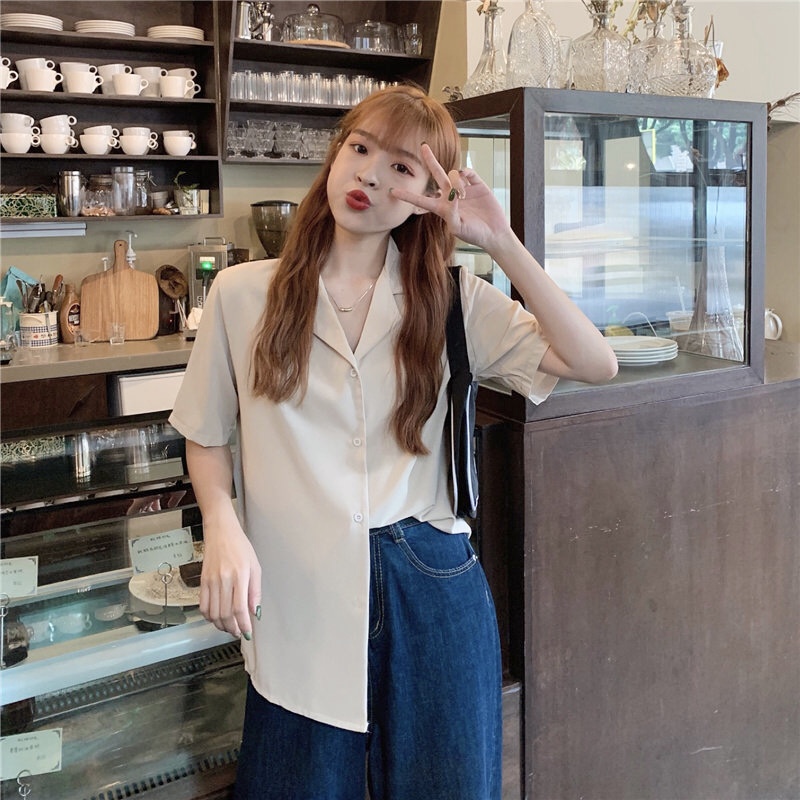 Hanako shirt เชิ้ตคอปกฮาวาย แขนสั้น