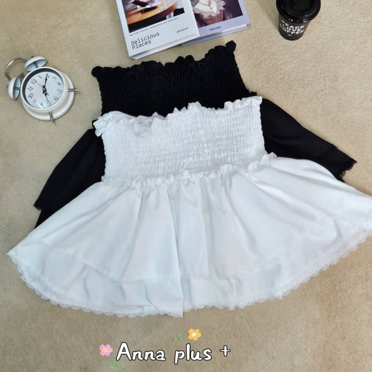 A246 เสื้อ สาวอวบ ลายจุด มาพร้อมกระโปรงซ้อนชั้น รับแยกเฉพาะกระโปรงหรือเสื้อก็ได้ เสื้อ ขาว ดำ ชมพู กระโปรง ขาว ดำ อก40-50นิ้ว มาพร้อม กระโปรงซ้อนชั้น เอว 34-42นิ้ว