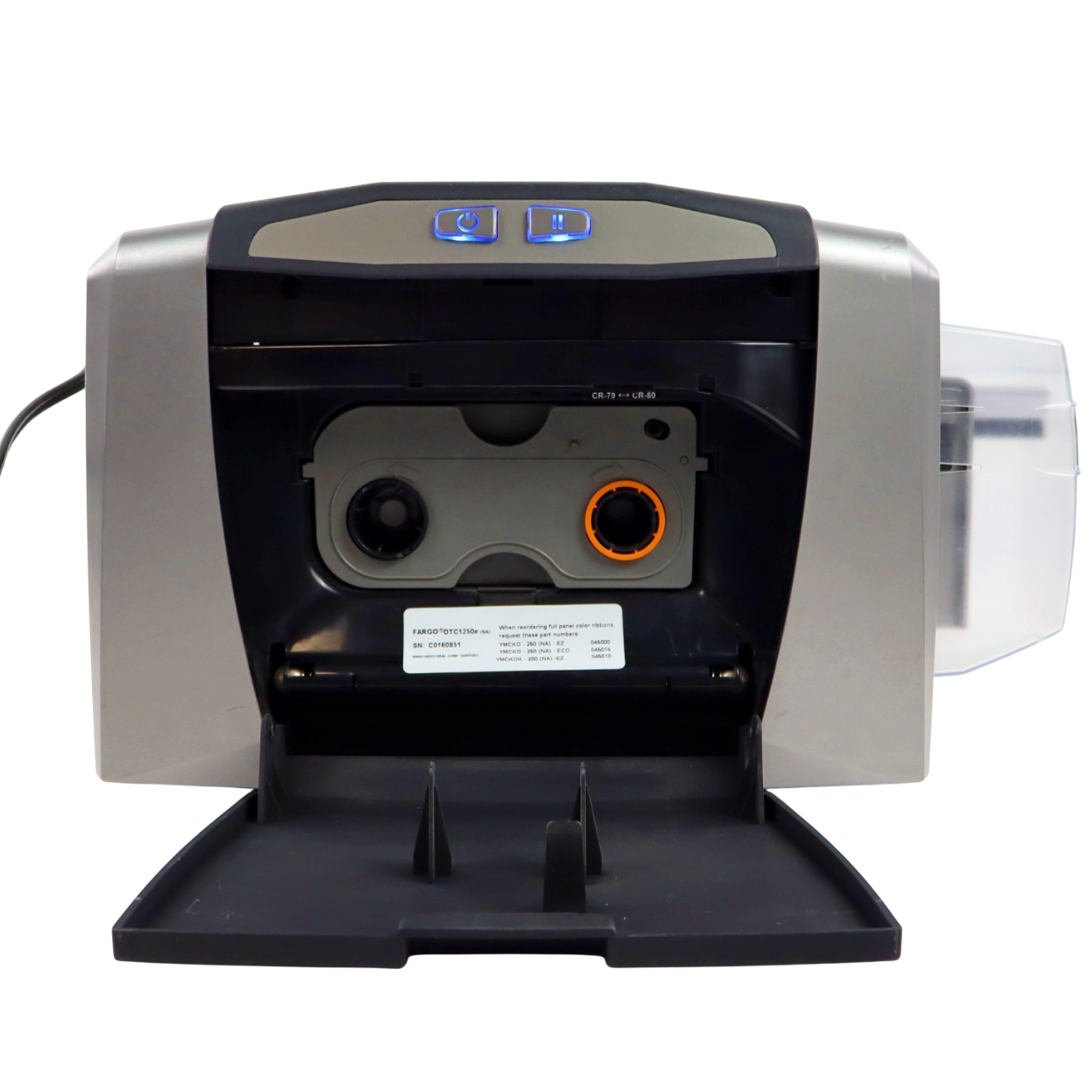 HID Fargo DTC1250e เครื่องพิมพ์บัตรพลาสติก เครื่องพิมพ์บัตรพนักงาน Plastic card PVC printer