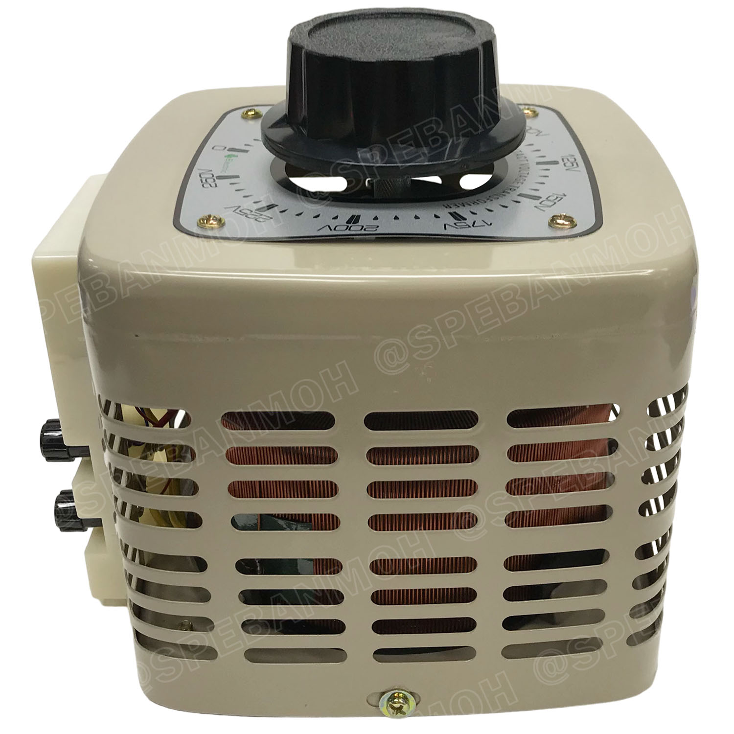 [ 1ชิ้น ] TDGC2 วาริแอค หม้อแปลงปรับแรงดัน ชนิดแกนหมุน 1เฟส Variable Voltage Transformer 1Phase VARIAC หม้อแปลงชนิดปรับค่าได้ 1เฟส 0-250VAC อุปกรณ์ทดสอบแรงดัน ตัวควบคุมแรงดันไฟฟ้า แบบแมนนวล พาวเวอร์ซัพพลาย AC แหล่งจ่ายไฟ ปรับค่าได้