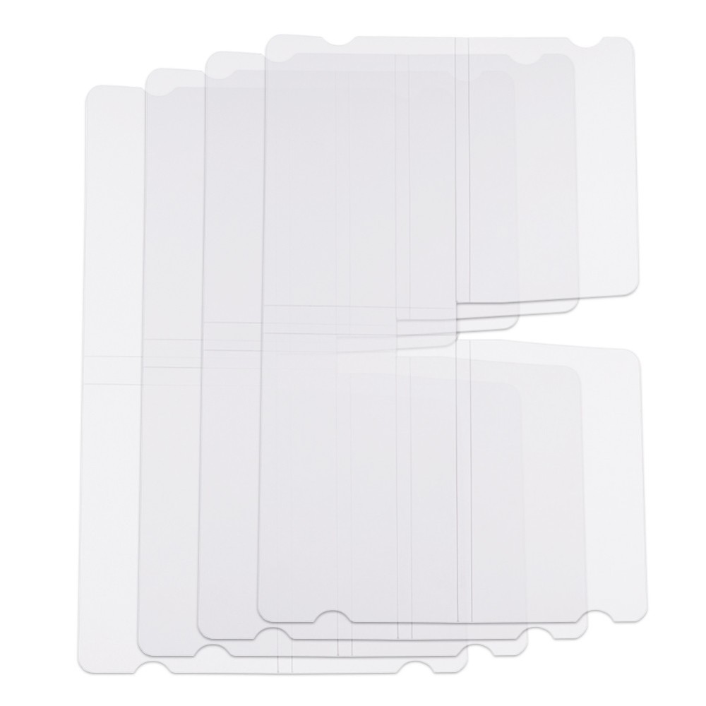 ซองพลาสติกสำหรับจัดเก็บหน้ากากอนามัย แบบพับเก็บ สีขาวใส ขนาด 18.5x6 ซม. 1 ชิ้น ใช้แล้วนำมาทำความสะอาดก่อนนำไปใช้คครั้งต่อไป