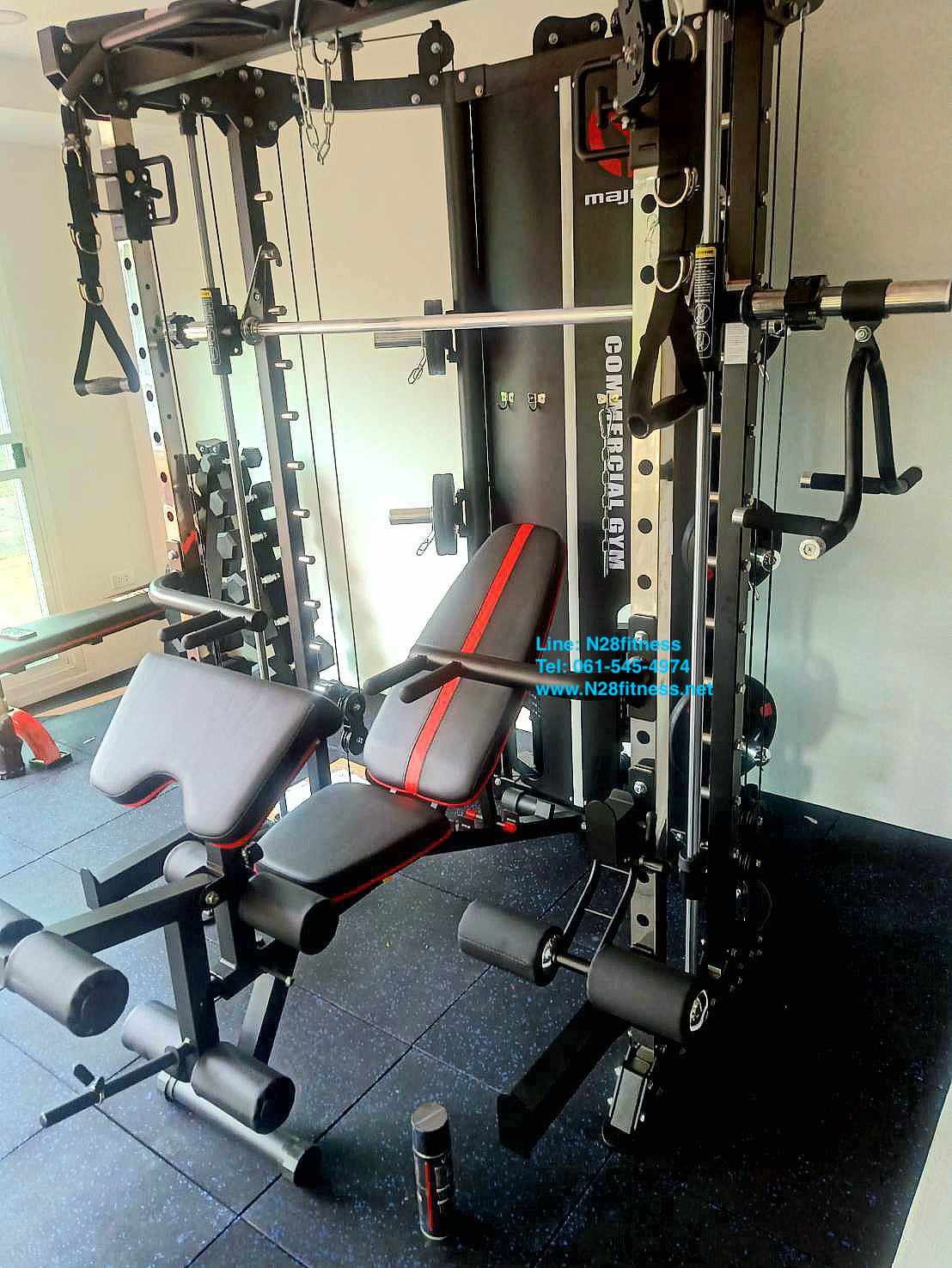 สมิทแมชชีน Smith Machine Imagg97 + ม้านั่งms-825 + แผ่นน้ำหนัก 50 kg
