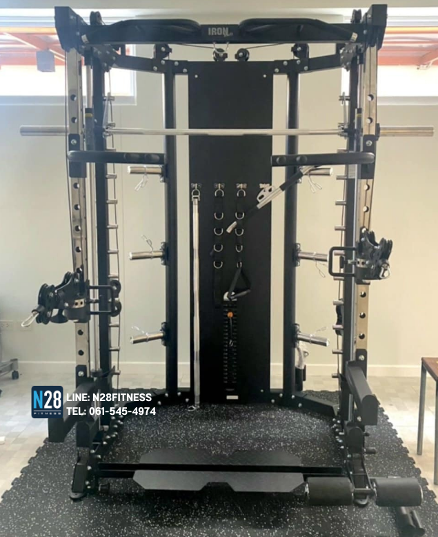 สมิทแมชชีนG15 Smith Machine Iron Smith G15 ม้านั่ง204+แผ่นน้ำหนัก50 kg