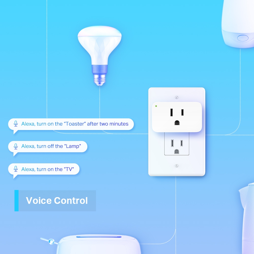 TP LINK Tapo P105 Mini Smart Wi-Fi Plug (สั่งการด้วยเสียงได้) รับประกันศูนย์ไทย 1 ปี