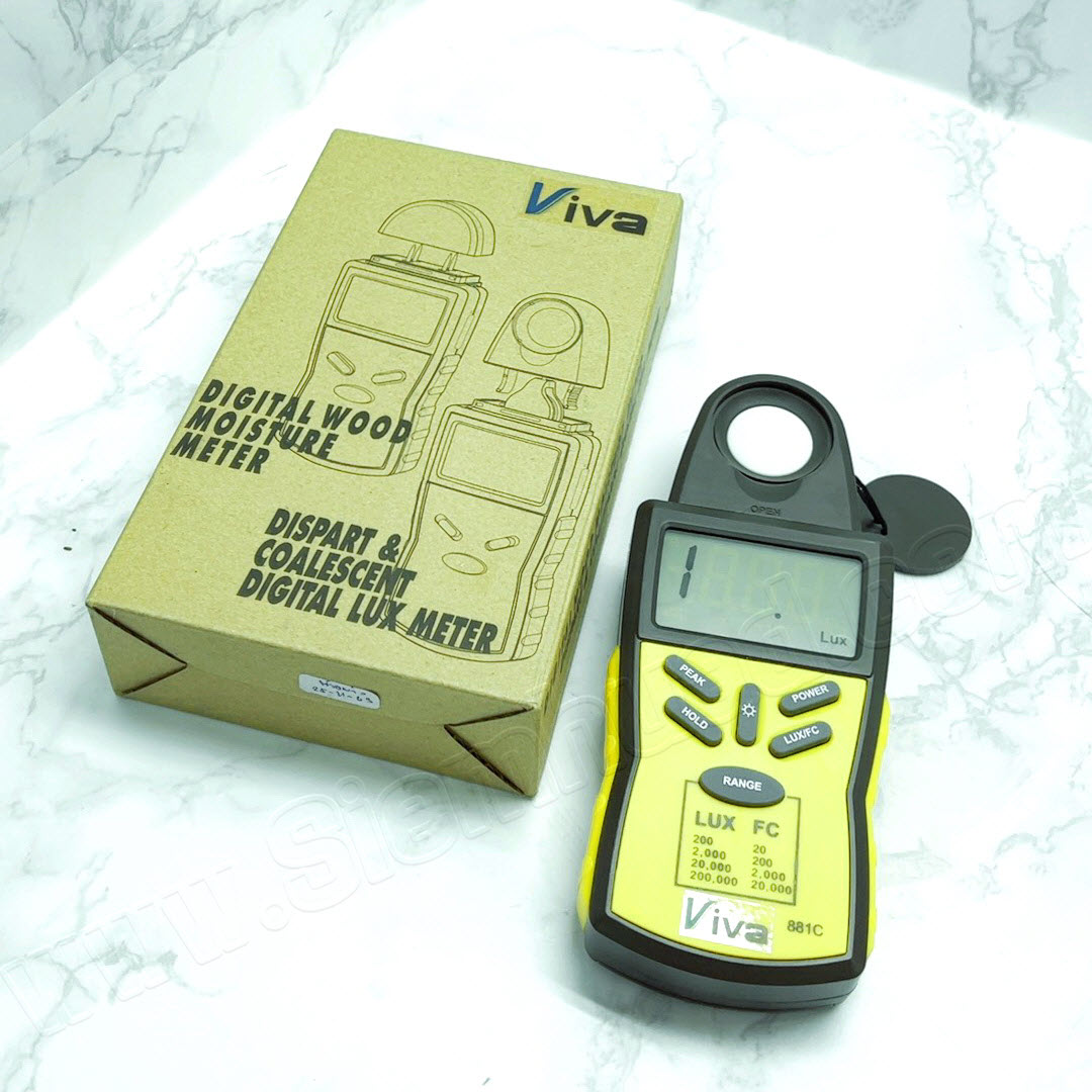 เครื่องวัดแสง ลักซ์มิเตอร์ DIGITAL LUX METER (Viva) รุ่น 881C