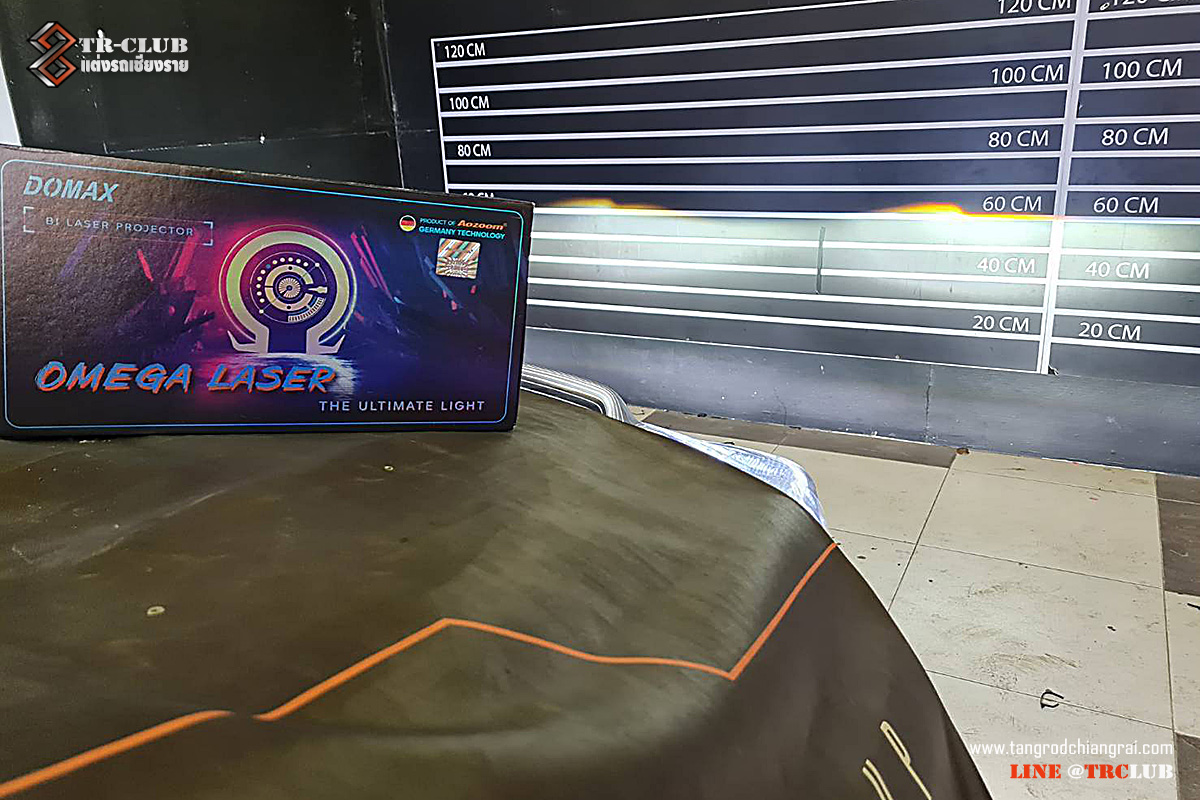 ไฟหน้าโปรเจคเตอร์ LED รุ่น DOMAX OMEGA ( BI LED LASER BEAM ) AOZOOM