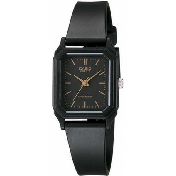 CASIO Standard รุ่น LQ-142-1EDF สีดำ ขีดทอง เรือนเล็ก สินค้าของเเท้