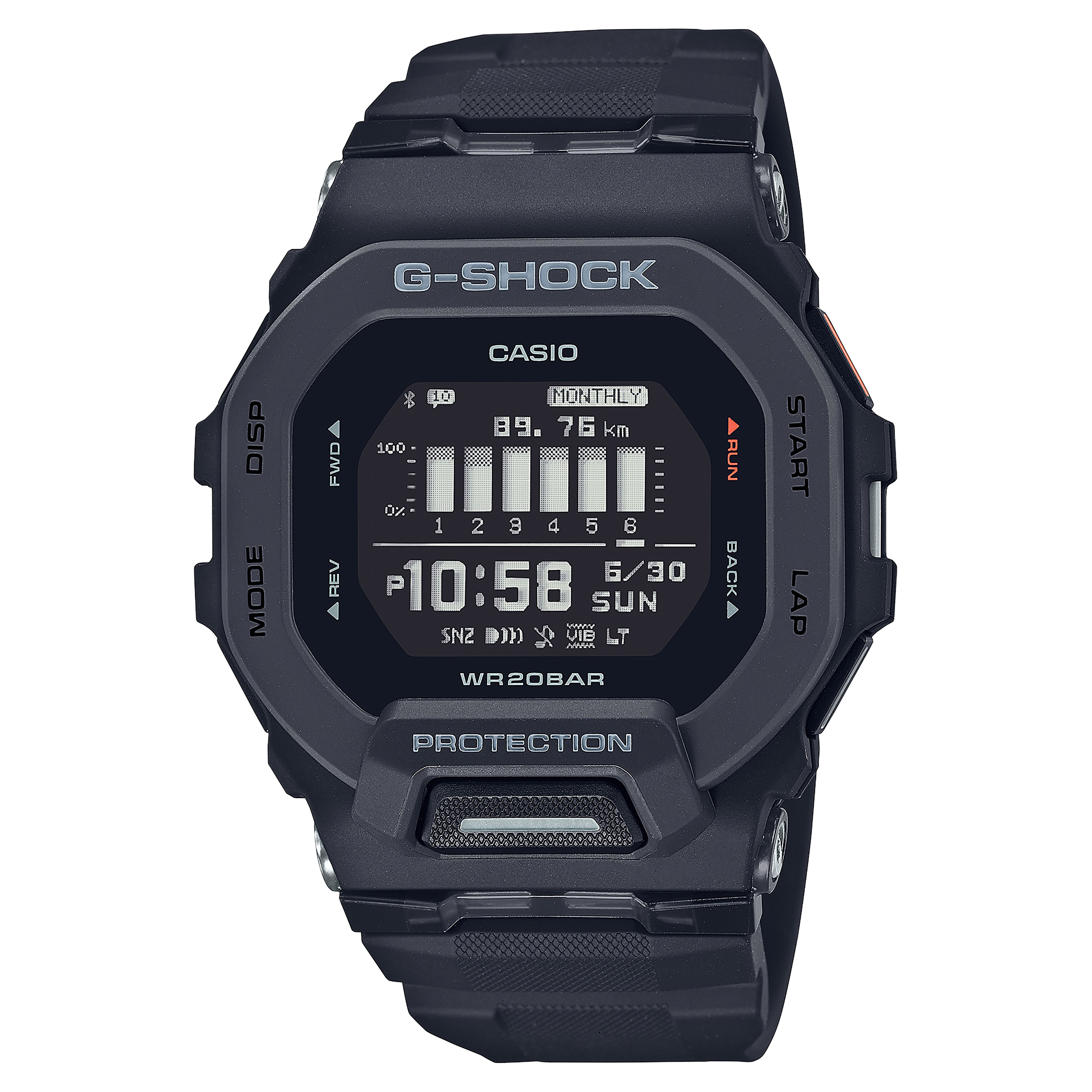 CASIO G-SHOCK รุ่น GBD-200-1DR สีดำ สินค้าของเเท้ รับประกันศูนย์ CMG