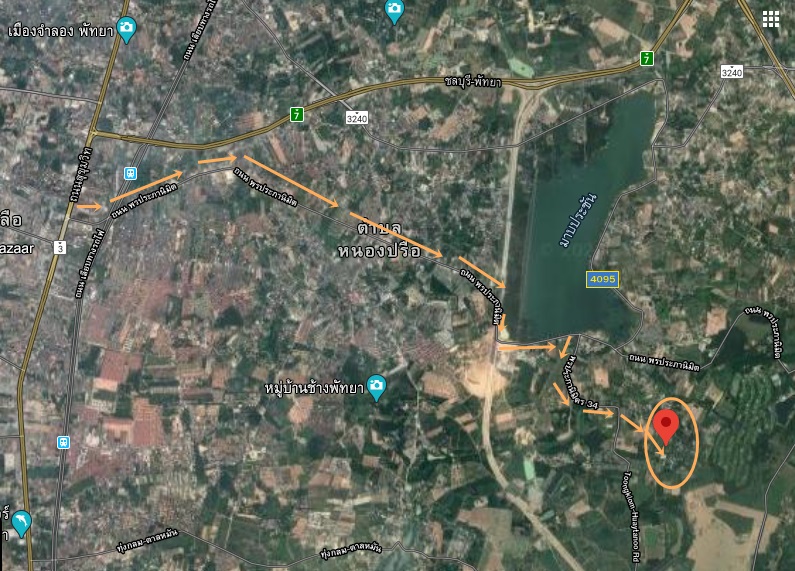 ขายที่ดินเปล่าทำเลทอง 43-3-81 ไร่ โซนพัทยา ใกล้อุทยานสามก๊กและสนามกอล์ฟสยามคันทรีคลับ อ.บางละมุง จ.ชลบุรี 05256