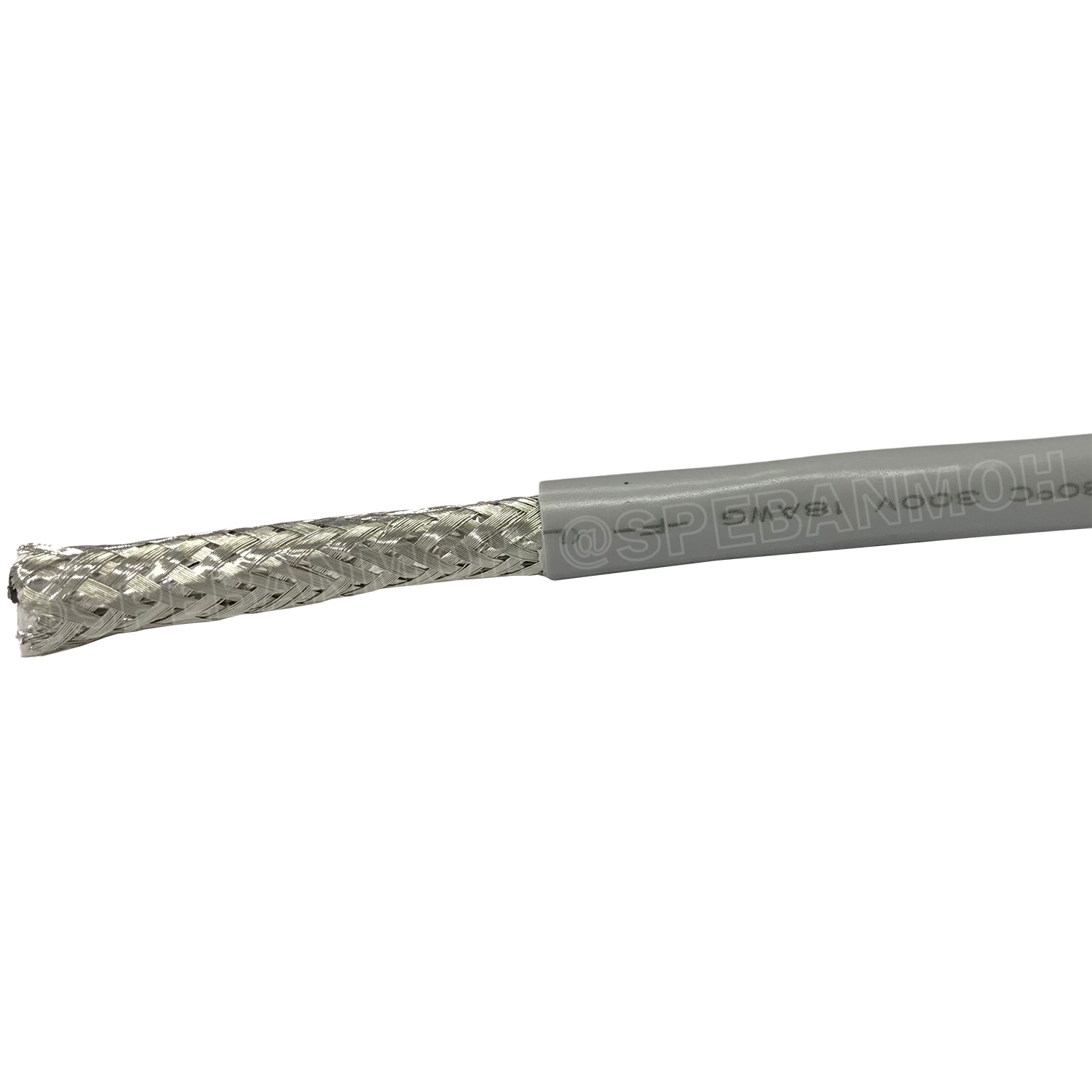 [ 100 เมตร ] TW-2464BS-18AWG-4C ชีลรอบ สีเทา Grey สายมัลติคอร์ 4 คอร์ ขนาด 18AWG 4Cx18AWG UL2464 300V 80°C AWG18 เบอร์ 18 สายชีลรอบ Braid Shielded Multicore Cable 8C Computer Cable TCU Tinned Stranded Copper AWM 2464 18AWG VW-1 80°C 300V E150612