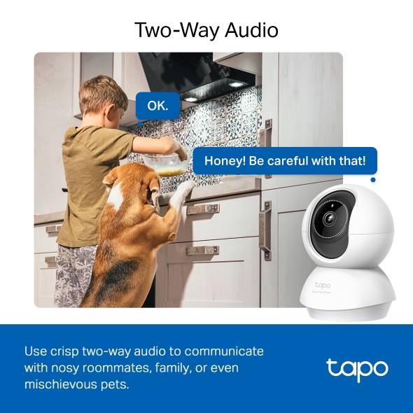 กล้องวงจรปิดไร้สาย TP-Link Tapo C230 Pan/Tilt AI Home Security Wi-Fi Camera