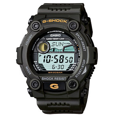 CASIO G-SHOCK รุ่น G-7900-3DR สีเขียว สายด้าน สินค้าของเเท้ รับประกันศูนย์ CMG