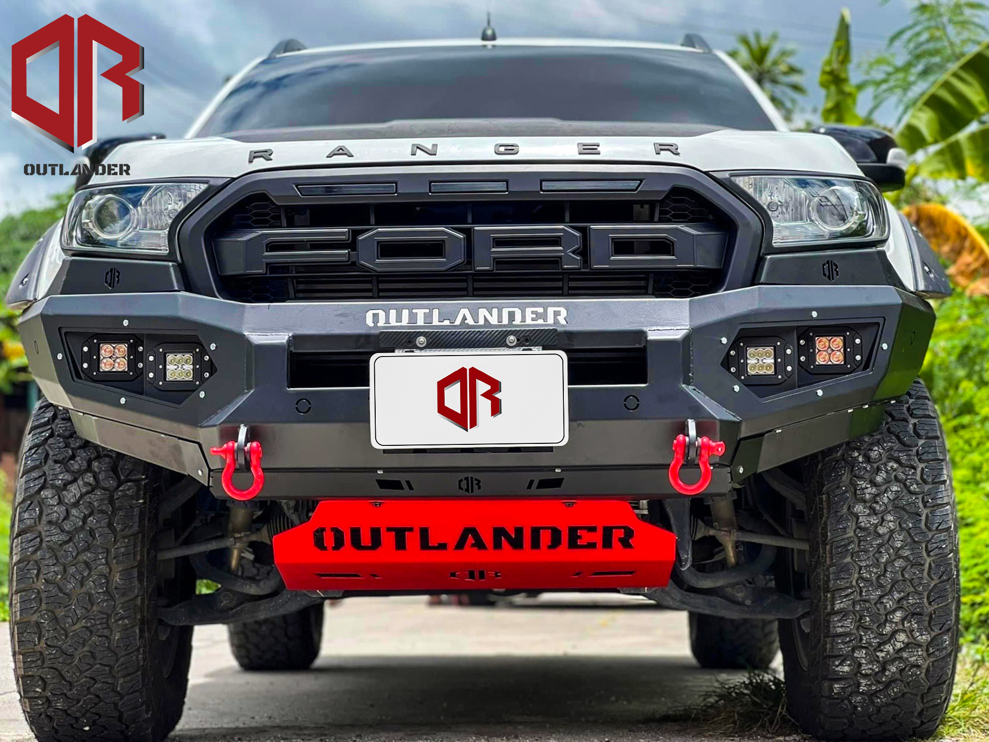 กันชนหน้า OUTLANDER รุ่น MATRIX Ford Ranger 2015-2021
