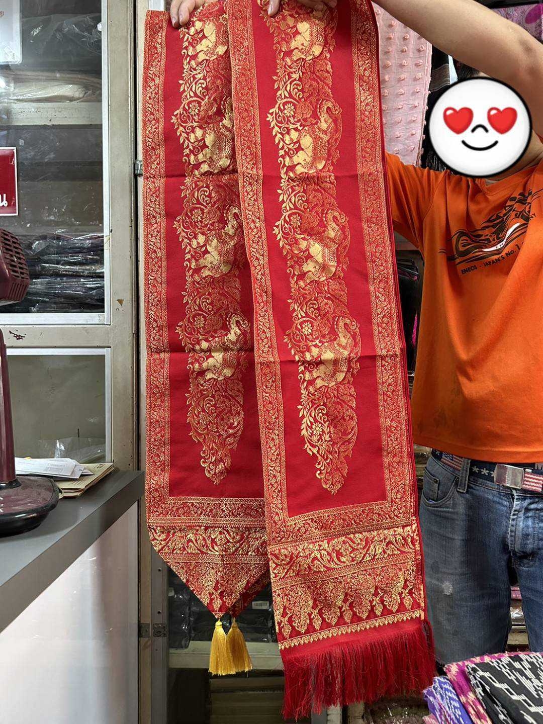ผ้าคาดเตียงลายช้างเล็ก