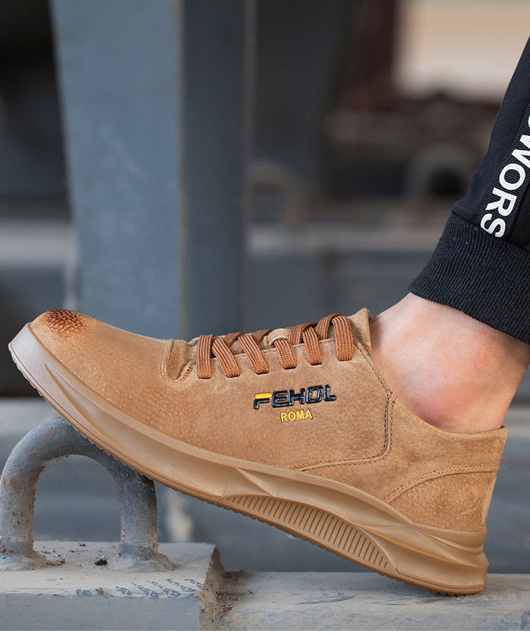 HOT STAR NO.8 รองเท้าเซฟตี้หนังแท้ หัวเหล็ก พื้นเสริมแผ่นเหล็ก พื้นยางกันลื่น