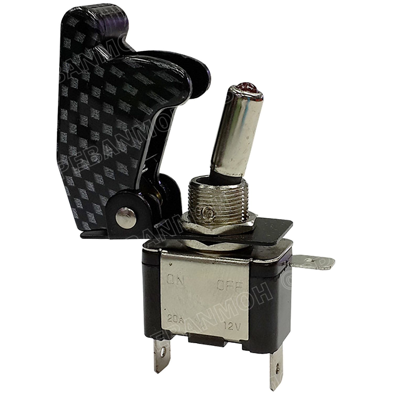 [ 1 ตัว ] ASW-07D แคปล่า ไฟสีแดง สวิทช์เครื่องบิน 12V 12V Toggle Switch ON-OFF 12V 20A สวิทช์เครื่องบิน ทนกระแสไฟสูง ใช้สำหรับไฟ12V สวิท เครื่องบิน 3 ขา แบบโยก เปิด-ปิด 12V เจาะฝัง ทนกระแสสูง 12V20A สวิทโยก มีไฟ สวิทช์ โยก ฝาครอบ