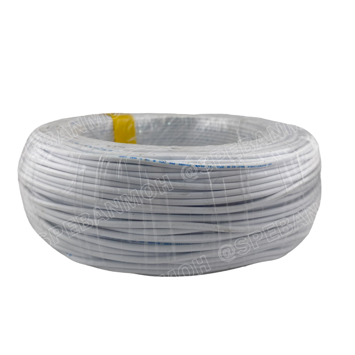 [ 100 เมตร ] S-SUPER VSF 1x1.0 sq.mm สีขาว White ขนาด 1.0 sq.mm. สายไฟ่อ่อน วายริ่งตู้คอนโทรล วีเอสเอฟ สายไฟเดี่ยวแกนฝอย สายไฟ สายไฟอ่อน สายไฟอ่อนแกนฝอย สายอ่อน IEC06 300/500V VSF Flexible Cable VSF มาตรฐาน มอก TIS 11 สายอ่อน Flexible Cable สายคอนโทรล