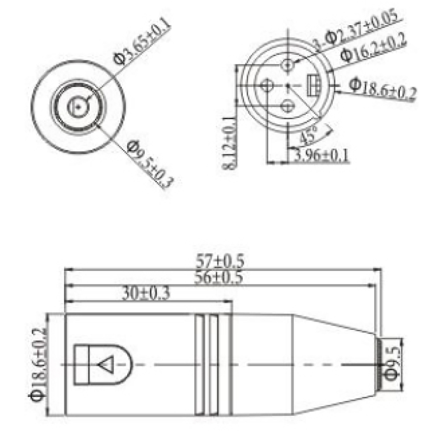 [ 1ชิ้น ] XLR-GCB041 ปลั๊กแปลงแคนนอน XLR ผู้ ออก ปลั๊กมินิ 3.5 เมีย ( XLR Male to 3.5 Mini Phone Stereo ) ปลั๊กแปลง XLR ผู้ ออก 3.5 เมีย Audio Balanced Connector คอนนอน 3P mini 3.5 stereo 3โพล Adapter Plug Xlr-mini แจ็คโทรศัพท์ แจ็คไมค์