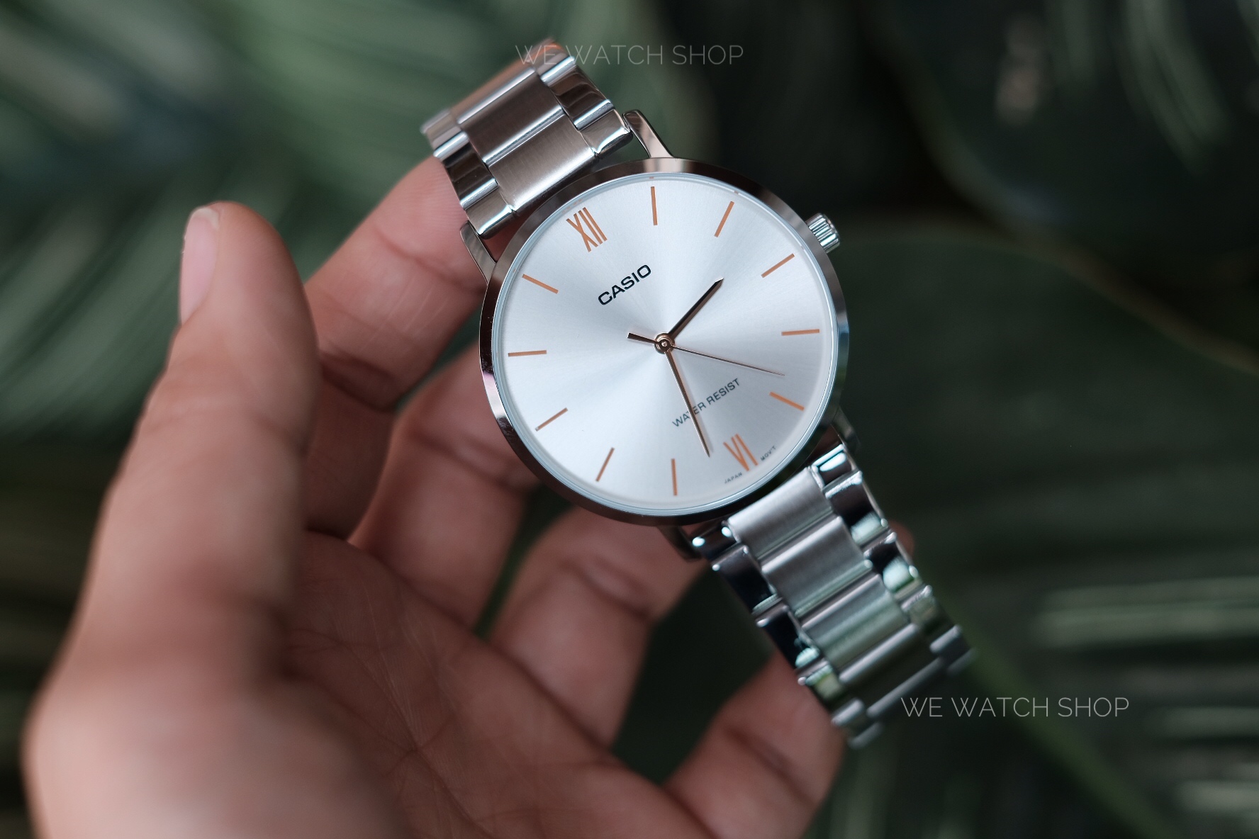 CASIO Standard รุ่น MTP-VT01D-7BUDF & LTP-VT01D-7BUDF สีเงิน หน้าปัดขาว สายสแตนเลส สินค้าใหม่ ของแท้ รับประกันศูนย์ CMG