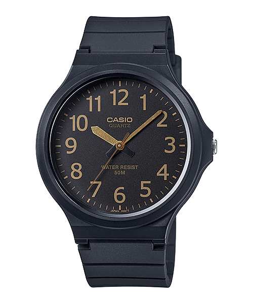 CASIO NORMAL รุ่น MW-240-1B2VDF สีดำ เลขทอง สินค้าของเเท้