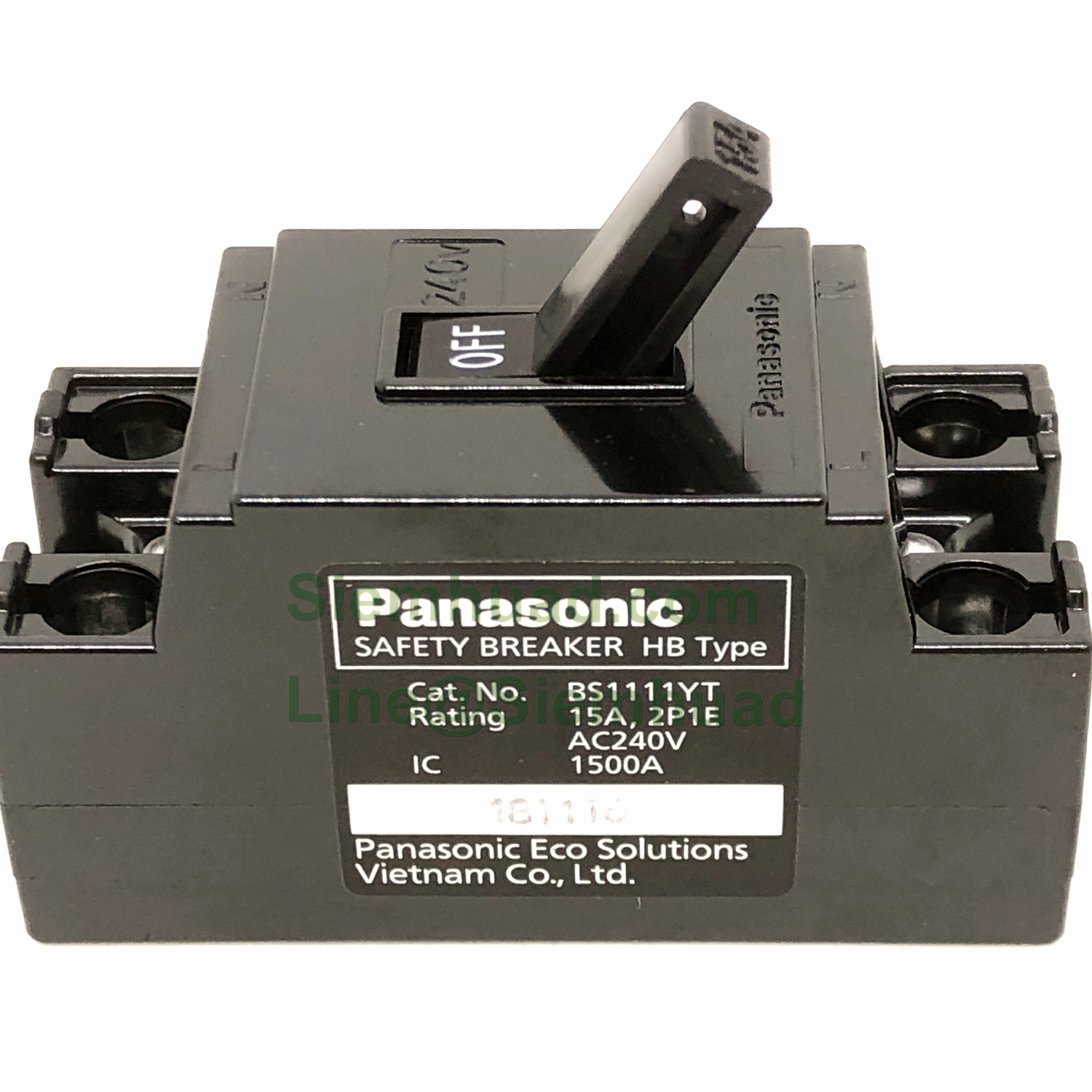 เซฟตี้เบรกเกอร์ กันช็อต และ เบรกเกอร์กันดูด / Safety Breaker, EARTH LEAKAGE CIRCUIT BREAKER (PANASONIC) HB Type BS111 series, BJS3030NYT