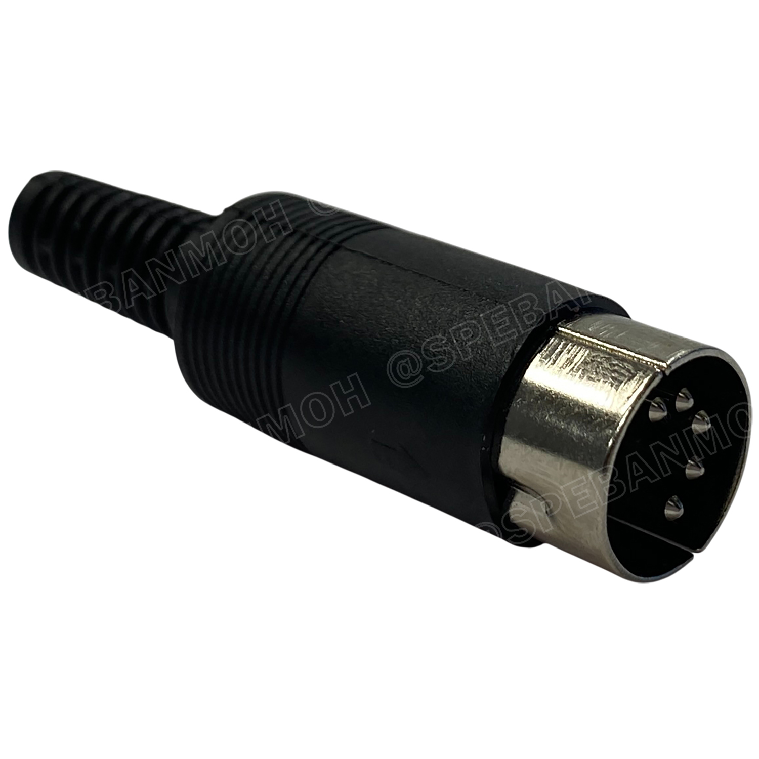 [ 1 ชิ้น ] DIN-PW-5P ปลั๊ก DIN ผู้ต่อสาย 5ขา แจ็คตัวผู้ สีดำ DIN connector 5Pin ซ็อกเก็ต ปลั๊กแจ็คเชื่อมต่อ ปลั๊กดิน Din Plug 5P แจ็คเยอรมัน ปลั๊กไมค์ประชุม MIDI Power Source Plug Audio AV Connector อะแดปเตอร์