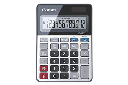 เครื่องคิดเลข Canon LS-122TS จอภาพแสดงผล 12 หลัก แบบตั้งโต๊ะขนาดเล็ก รับประกันศูนย์ 3 ปี