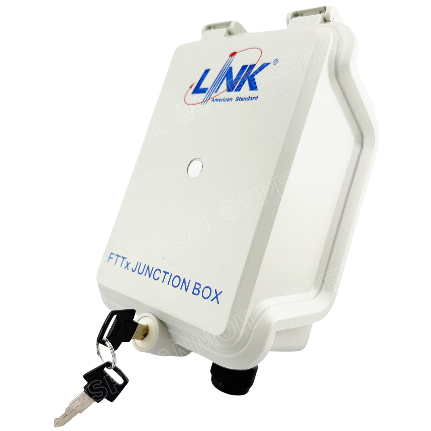 [ 1 ชิ้น ] UFH3001 FTTX Junction Box LINK กล่องพักสายไฟเบอร์ออฟติค ภายนอกอาคาร กล่องพักสายสำหรับต่อสาย FTTX กล่องพักสายนอกอาคาร Outlet UFH3001 UL94V-0 ทนแดด ทนฝน PON FIBER TERMINAL BOX and CABINET and JUNCTION BOX