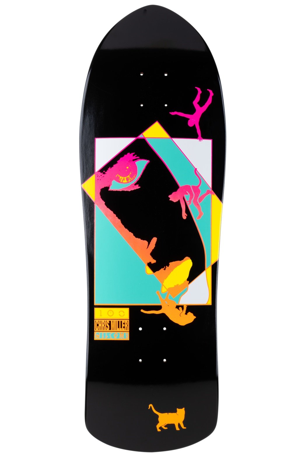 WELCOME MILLER FACES ON CROSSBONE DECK 10.0" x 30.88"