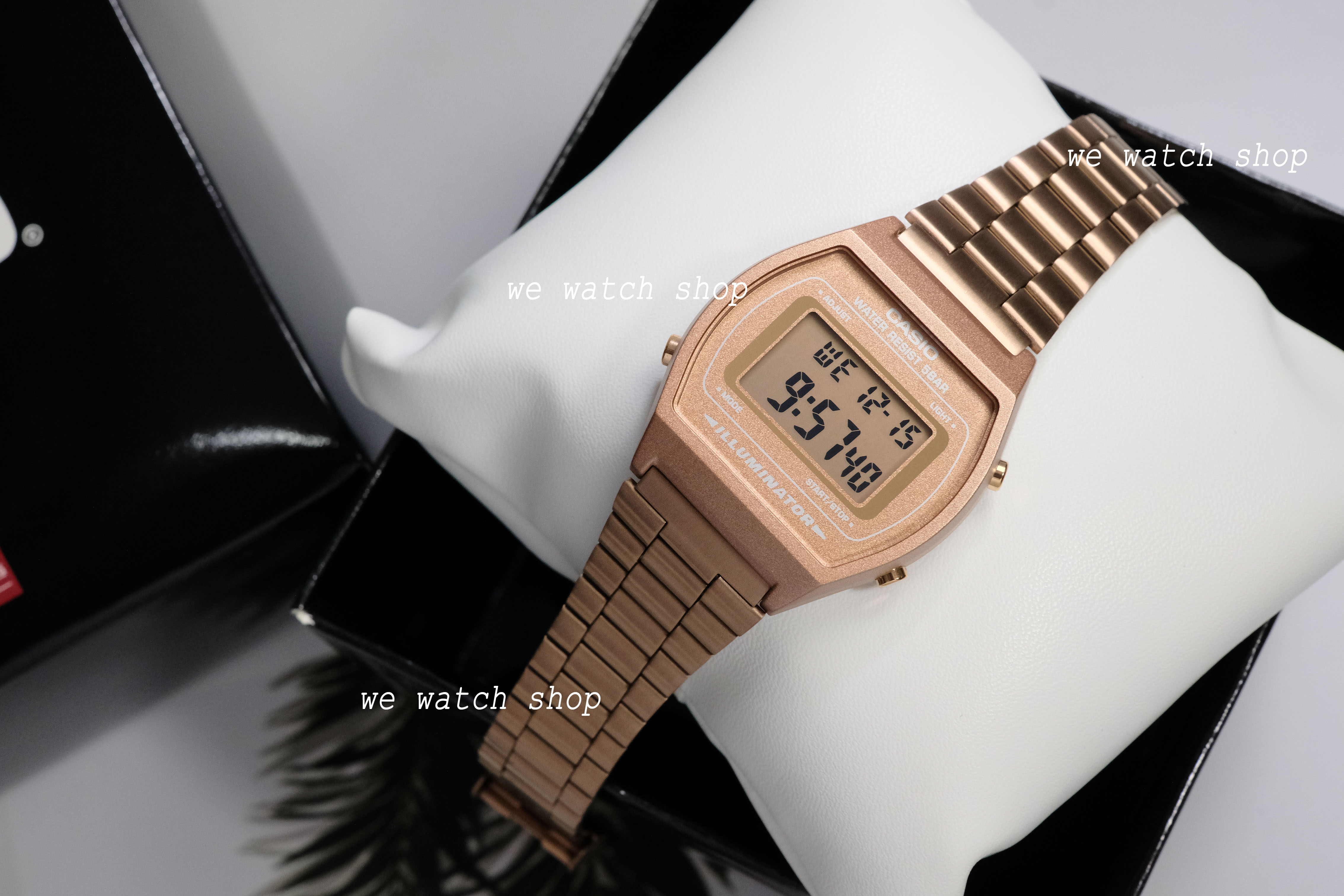 Casio นาฬิกาข้อมือ Classic รุ่น B640WC-5ADF สี PINK GOLD สินค้าของ 