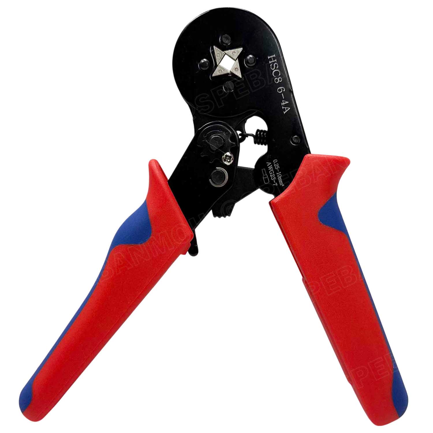 [ 1 ชิ้น ] HSC8-6-4 รุ่นประหยัด คีมย้ำหางปลา คอร์ดเอ็น หางปลาเข็ม 0.25-10 mm² Crimping Terminal For Coed End คีมย้ำสลิปเข้าปลายสาย ย้ำสายไฟ Wire ferrules End sleeves 23-7AWG คีมอเนกประสงค์ ด้ามจับ แบบ 4 เหลี่ยม CRIMPING TOOLS 0.5 1.5 2.5 4.0 6.0 10.0 m