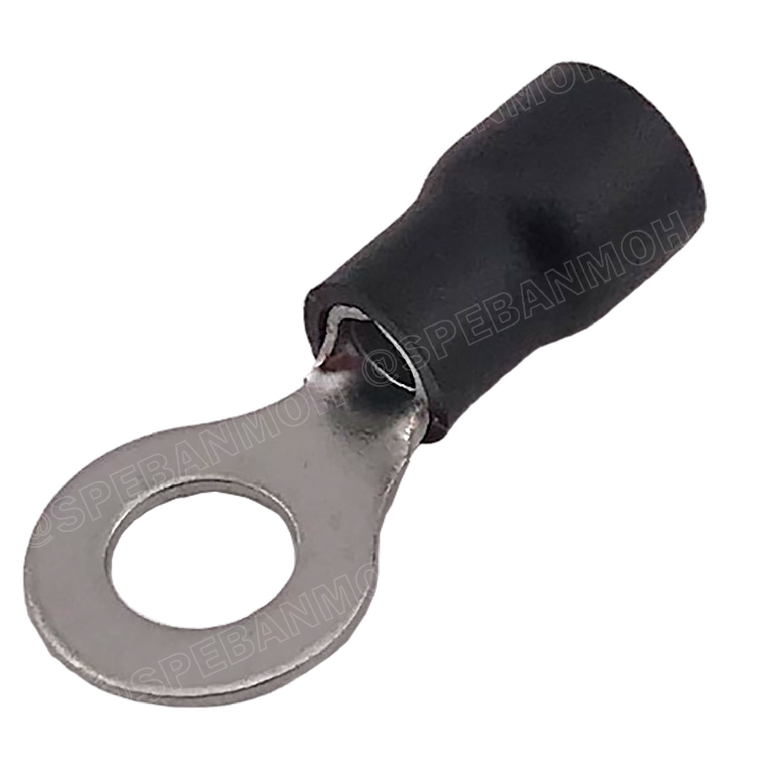 [ 100 ตัว/ถุง ] RV3.5-6 สีดำ Black สำหรับสาย 2.5-4.0 sq.mm 14-12AWG หางปลากลม หางปลาหุ้มฉนวน เทอร์มินอล หางปลาย้ำสายไฟ หางปลา หางปลากลมหุ้ม หางปลาแฉก Terminal Crimping หางปลา กลมหุ้ม หางปลาต่อสาย ขั้วต่อสายไฟ หางปลาวง หางปลา RV Spade Terminal หางปลากลม