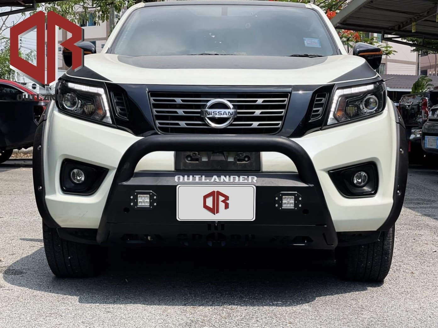 กันชนหน้าเสริมอาเมอร์ (รุ่นไฟ LED edition) Outlander