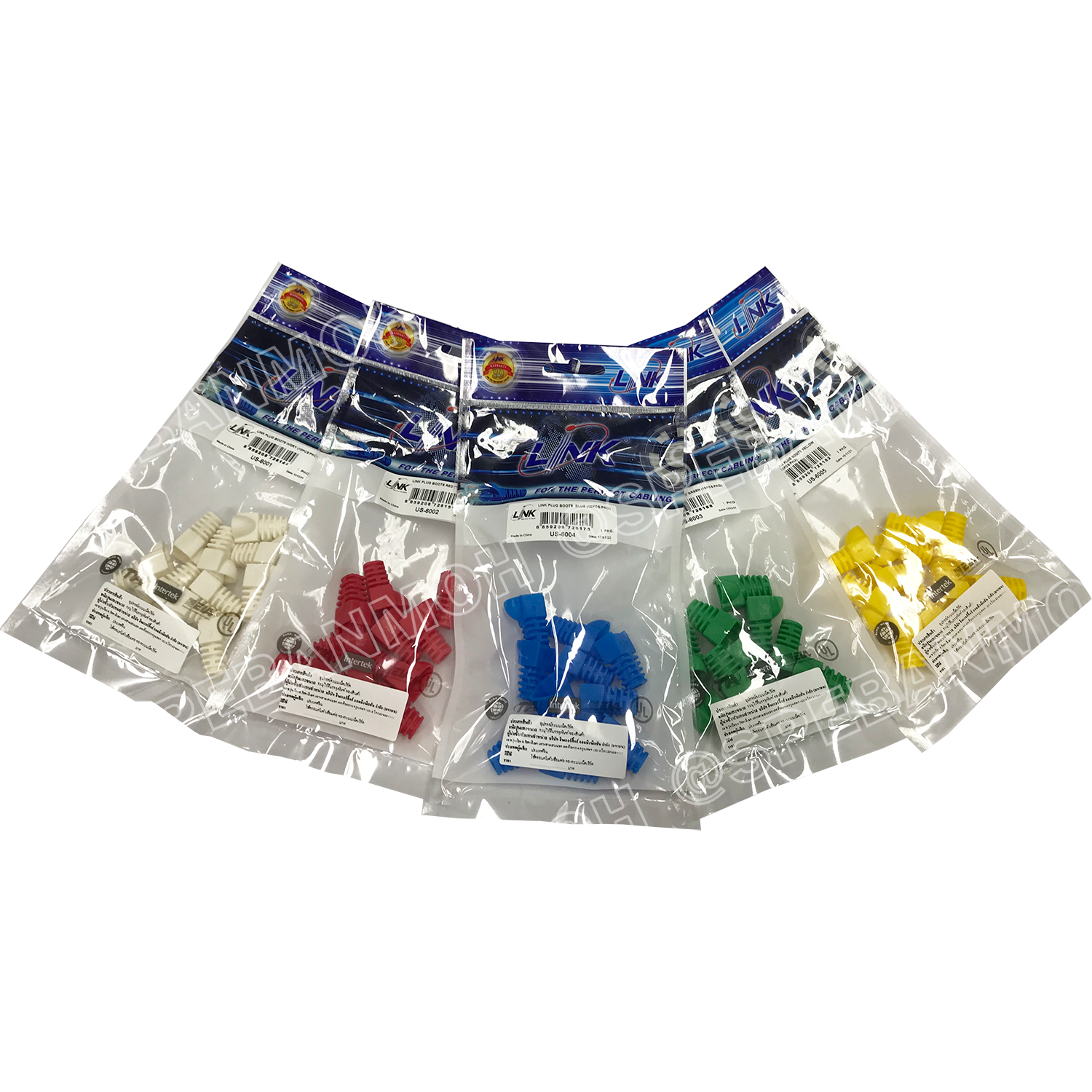 [ 10 ชิ้น/แพค ] US-6001 US-6002 US-6003 US-6004 US-6005 Boot RJ45 Link ปอก RJ45 Link Interlink ปลอกยางใส่หัว Lan Plug Boot ยางหัว Lan RJ45 Cat 5e Plug Boot Cat5E Link Boots Lan RJ45 ยางสวมหัวแลนด์ Cat5 Cat6 Modular RJ45 Cat5