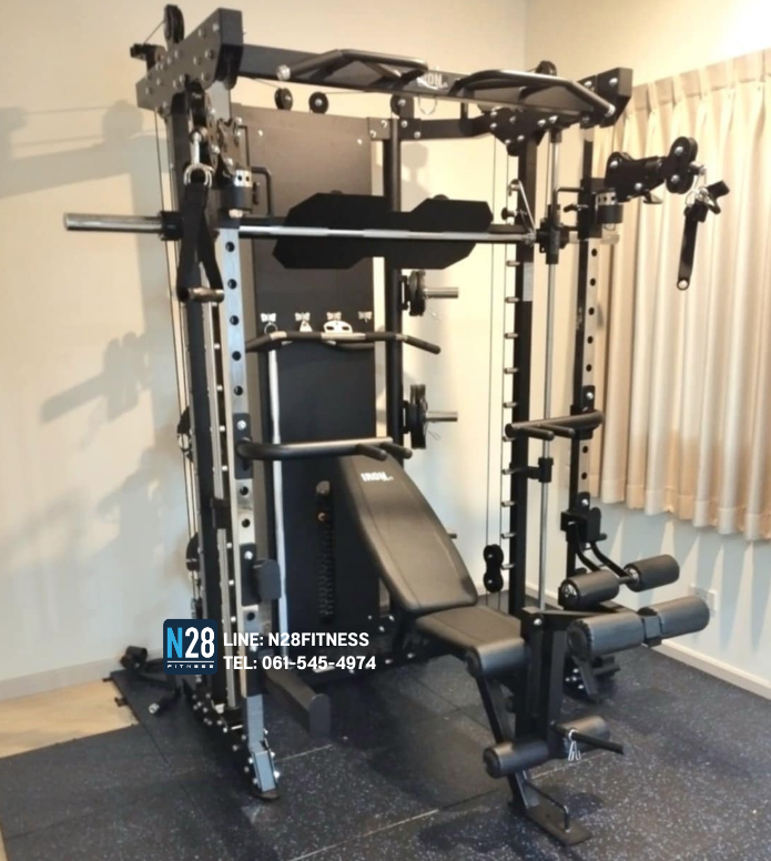 สมิทแมชชีนG15 Smith Machine Iron Smith G15 ม้านั่ง204+แผ่นน้ำหนัก50 kg