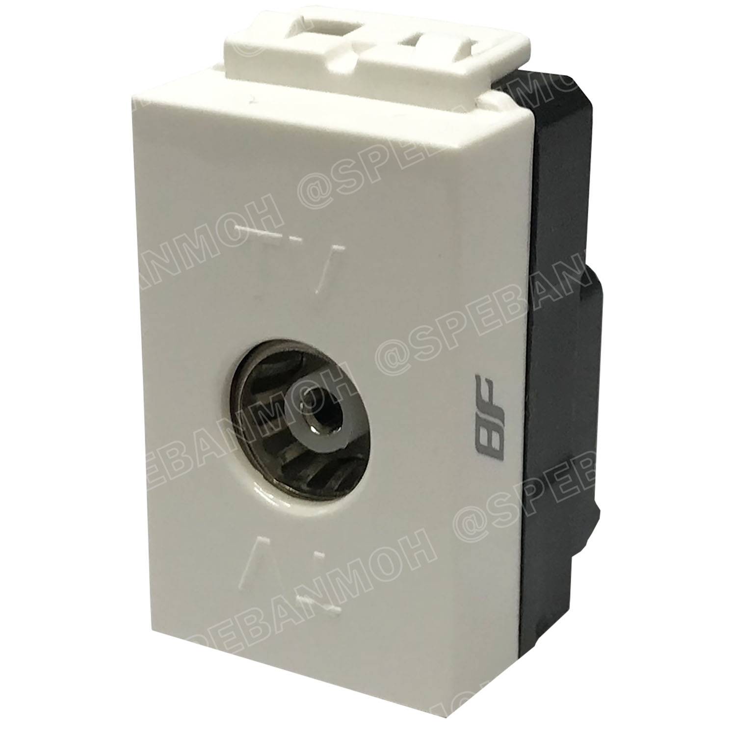 [ 2ชิ้น ] MLT-102 เต้ารับ TV Din Type BF เต้ารับทีวี สำหรับสาย RG6 เต้ารับสัญญาณโทรทัศน์ TV สัญญาณดาวเทียม แบรนด์ บีเอฟ TV Socket Outlet For RG6 Cable เต้ารับสำหรับสายอากาศ 75โอม เต้ารับทีวี