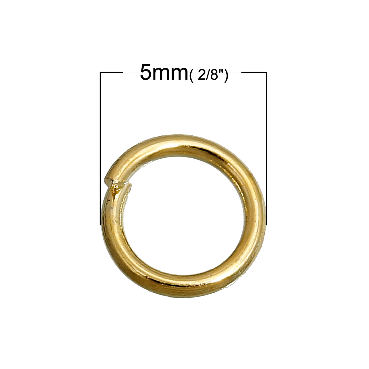 ห่วงวงแหวน Jump Ring สีทองขนาด 5mm แพ็ค 1200 อัน