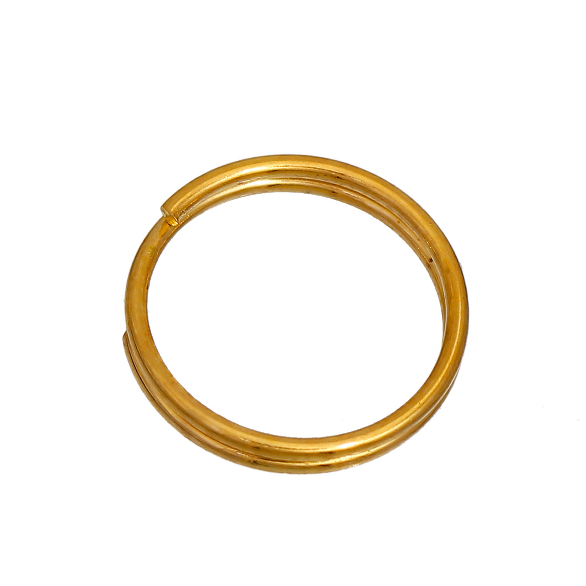 ห่วงวงแหวนเกลียวสองชั้น เหล็กสีทอง ขนาด 10mm จำนวน 500 อัน
