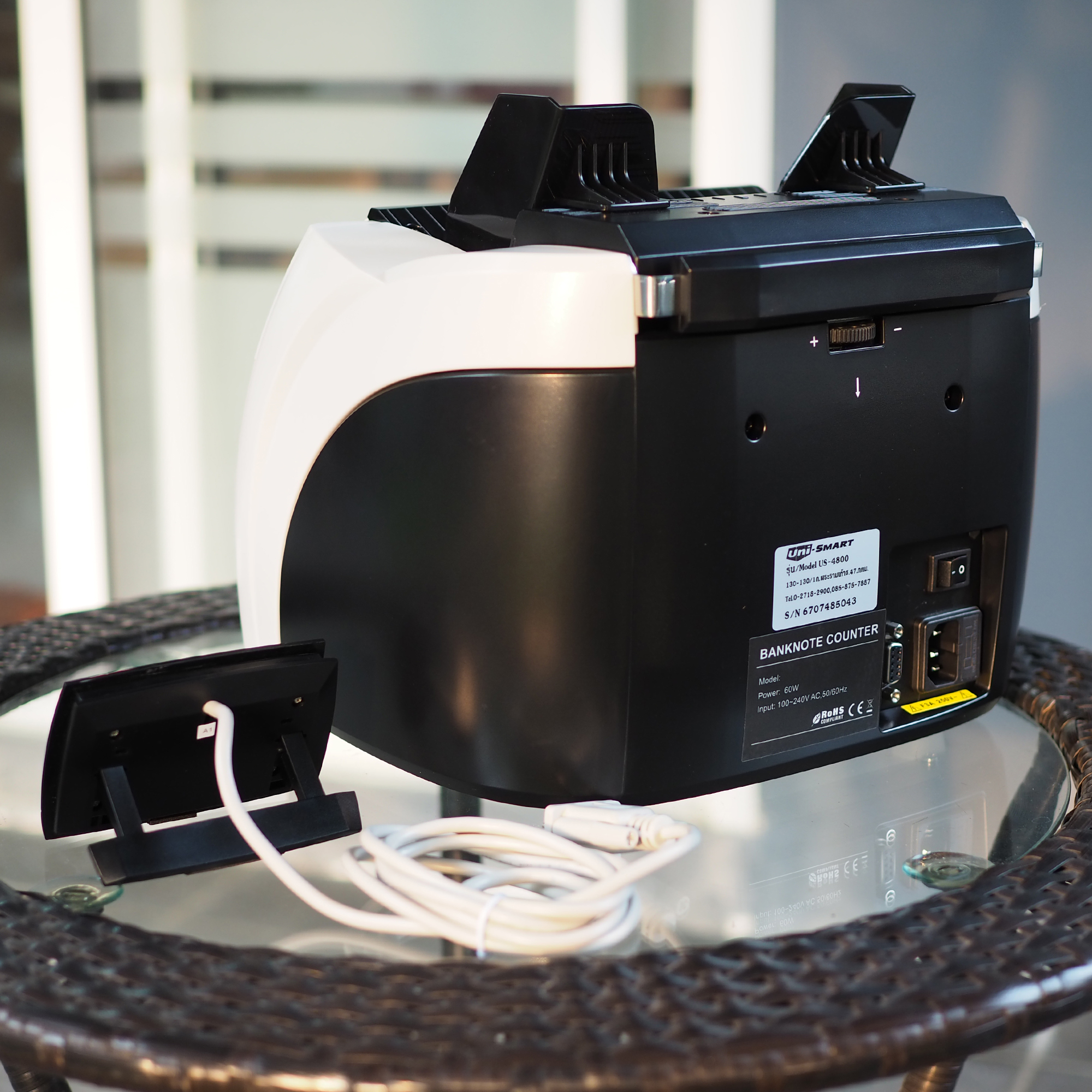 Uni-SMART เครื่องนับธนบัตร เครื่องนับเงิน เครื่องนับแบงค์ ตรวจธนบัตรปลอม US-4800