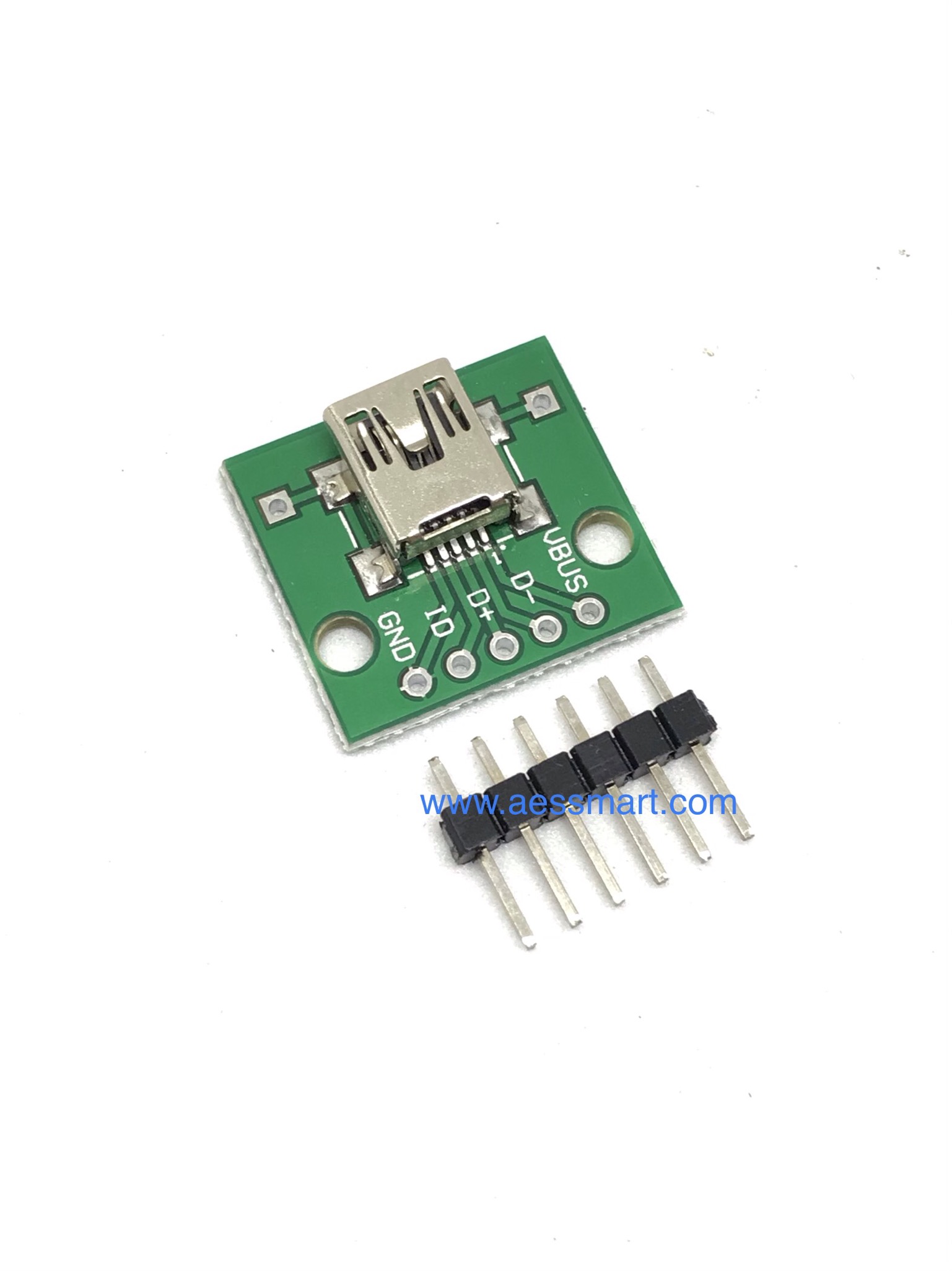 Mini USB breakout บอร์ดแยกขั้วหัว Mini USB