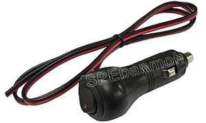 CLTM-002W ปลัีกรถยนต์ ไฟจุด DC DC socket + สาย 0.75 Sqmm 1M