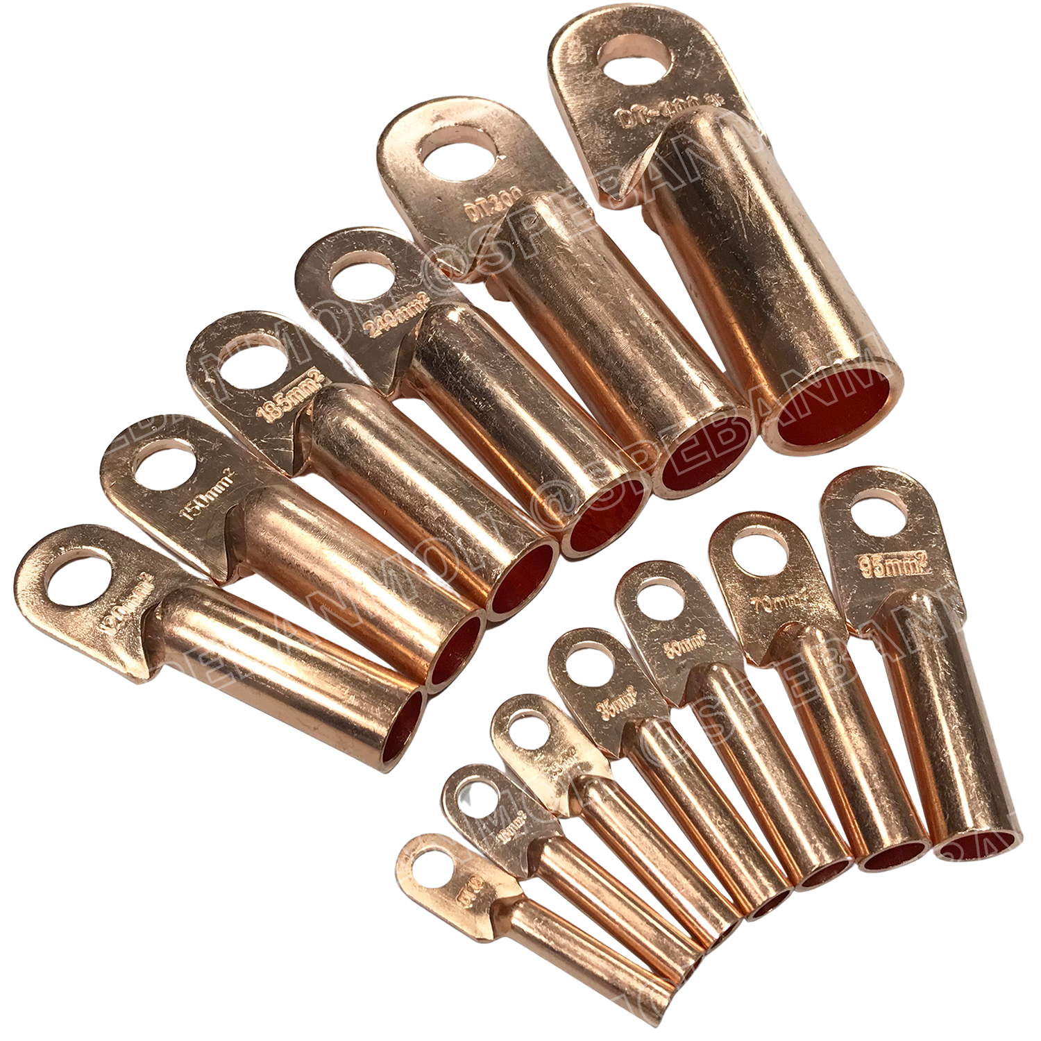 [ 2ชิ้น ] DT-25 หางปลาทองแดง DT Copper Terminal หางปลาเข้าสายไฟ Cable Lug Copper หางปลาสายแบตเตอรี่ Battery Terminal หางปลาแบบหนา Un-Insulated Crimping Terminal สายแบต หางปลาต่อสายไฟ Crimping Terminal for battery cable
