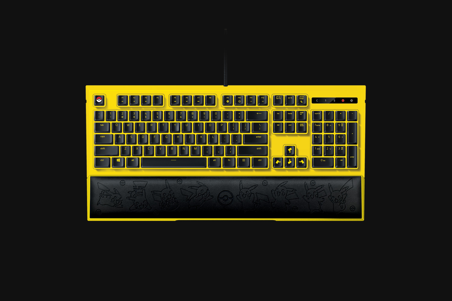 เกมมิ่งคีย์บอร์ด RAZER x Pokémon Pikachu Edition Gaming Keyboard Backlit (Eng Keycap) ของดีน่าสะสม