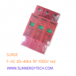 Surge แบบ SPD_F-DC ขนาด 20-40kA 3P 1000V red