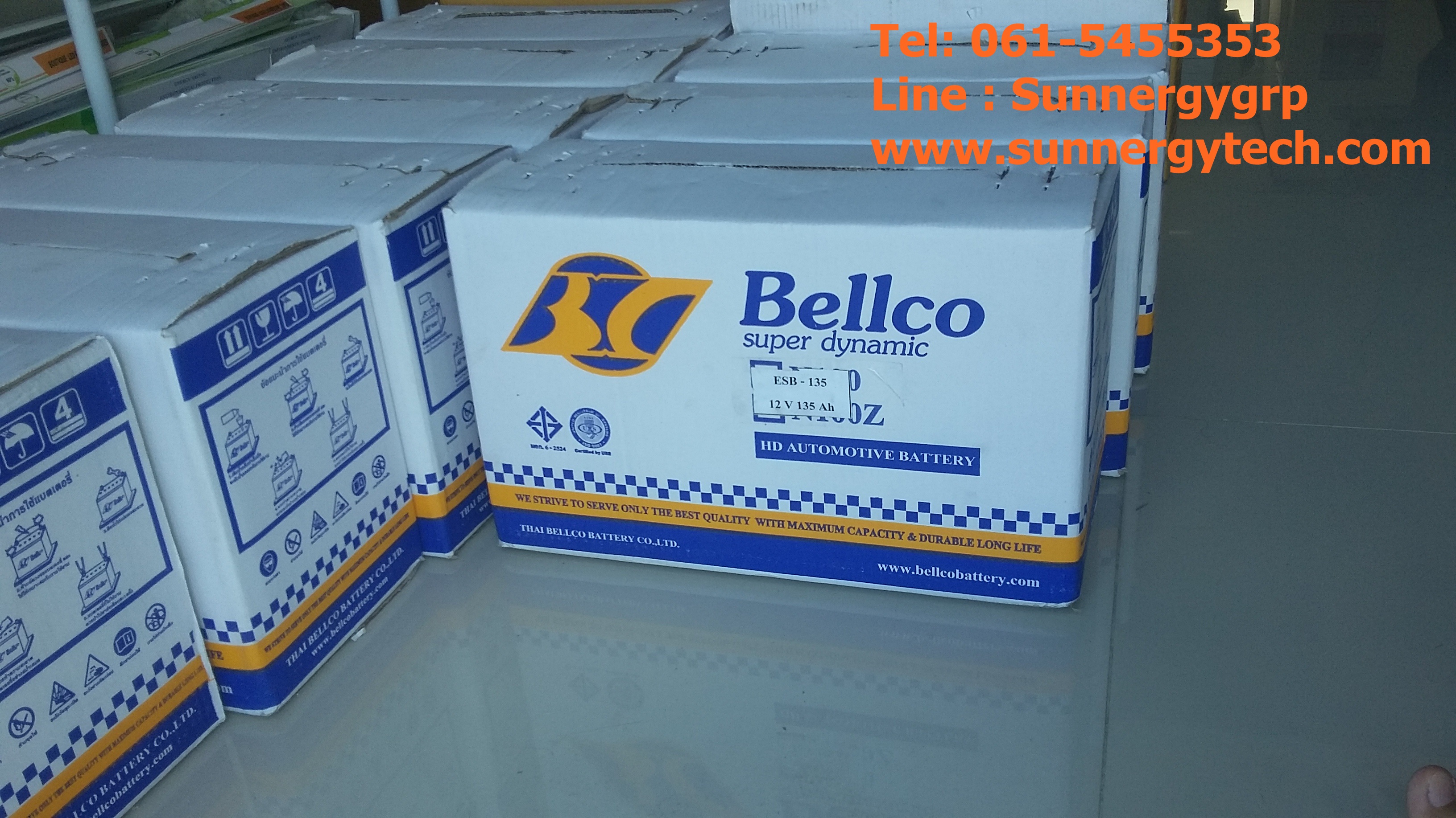แบตเตอรี่ขนาด130Ah 12V(NC) ชนิด Deep Cycle - Flooded Type