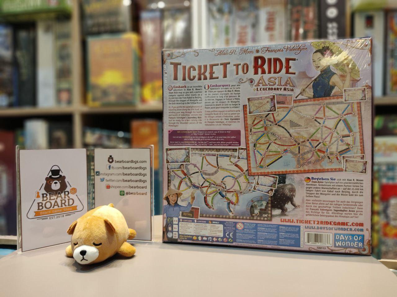 Ticket to Ride Map Collection: Volume 1 – Team Asia & Legendary Asia ภาคเสริม บอร์ดเกม ของแท้