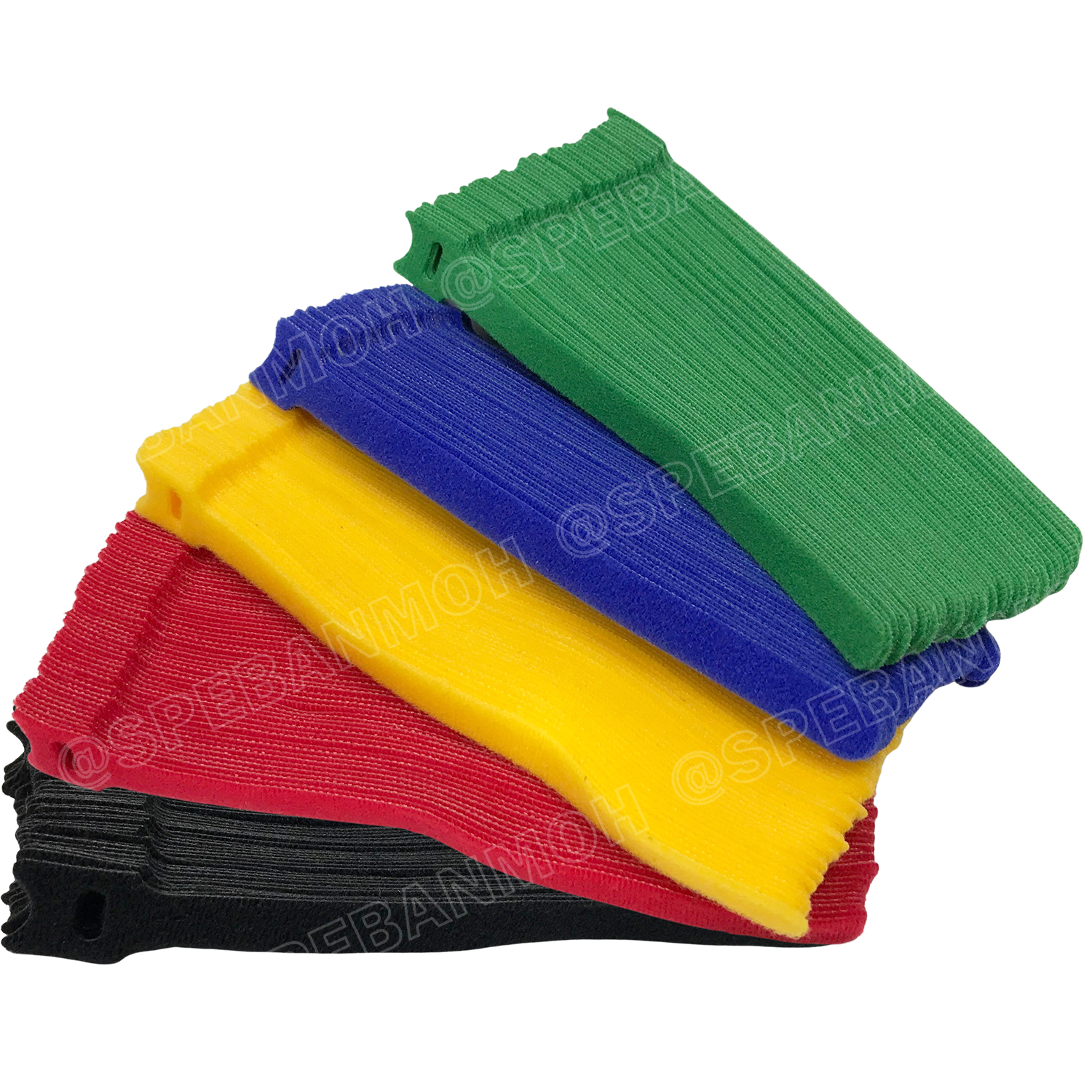 [ 5 ชิ้น ] BS-VEL12200 เขียว Green ตีนตุ๊กแก 12mmx20cm เก็บสายไฟ Hook And Loop Strap Green ที่เก็บสายไฟ ที่เก็บสายชาร์จ ที่รัดสายไฟ ตีนตุ๊กแก เทปเก็บสายไฟ เทปรัดจัดเก็บสายไฟ สายโทรศัพท์ เก็บสายชาร์จ เทปตีนตุ๊กแก เทปเวลโกร ที่รัดสายไฟ สายชาร์จโทรศัพท์ อุปก