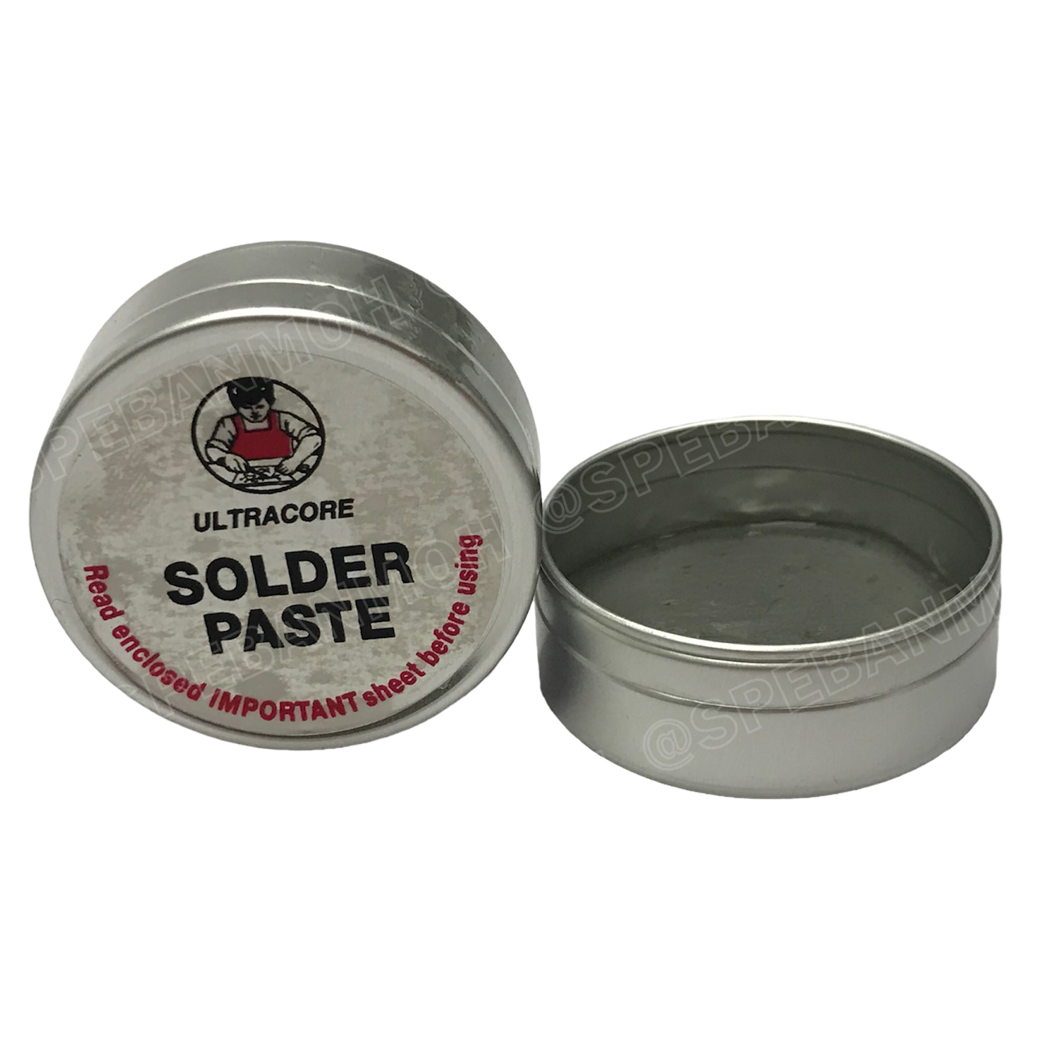 [ 1ชิ้น ] ULTRACORE-20g ตะกั่วบัดกรีเหลว Ultracore Solder Paste ตะกั่วบัดกรี ชนิดเหลว ตะกั่ว Lead ตะกั่วบัดกรี อัลตร้าคอร์ บัดกรีวงจรอิเล็คทรอนิกส์ บอร์ดวงจร Ultracore Soldering Lead ตะกั่วผสม บัดกรีไฟฟ้า ใช้งานกับหัวแร้งบัดกรี ไดเป่าลมร้อน