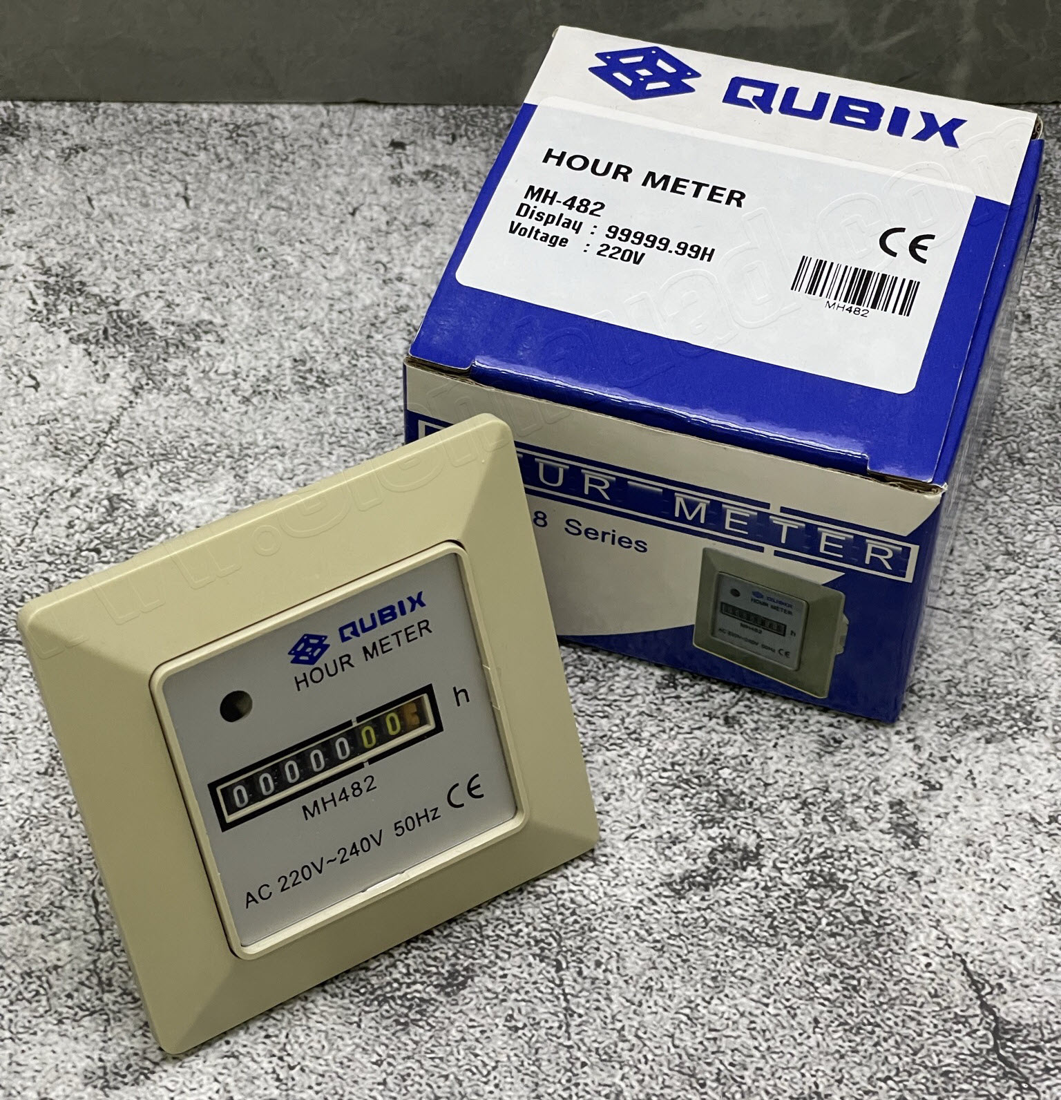 ฮาวมิเตอร์ เครื่องนับชั่วโมงการทำงาน Hour Meter (QUBIX) MH-481, MH-482